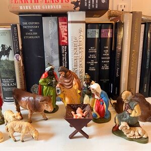 German Vintage plastique Nativity Scene